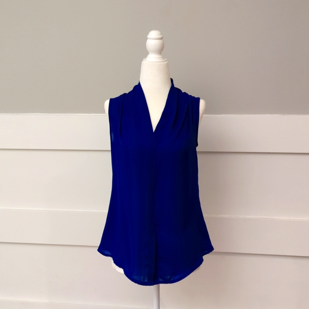 Apt 9 Royal Blue Sleeveless Blouse Size XS.